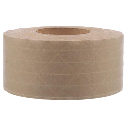 HOODANCOS 1 Rolle Wasseraktiviertes Kraftpapier Klebeband Hochgradig Haftend Vielseitig Einsetzbar für Verpackung und Kartonversiegelung für DIY und Versand von HOODANCOS