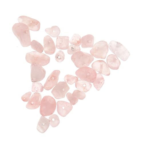 HOODANCOS 1 Rosa Kristallkies DIY liefert Kristallanhänger zum Basteln Stilvolle Perlen Kristallperlen für die Schmuckherstellung Perlen zum Basteln Natürlicher Kristall von HOODANCOS