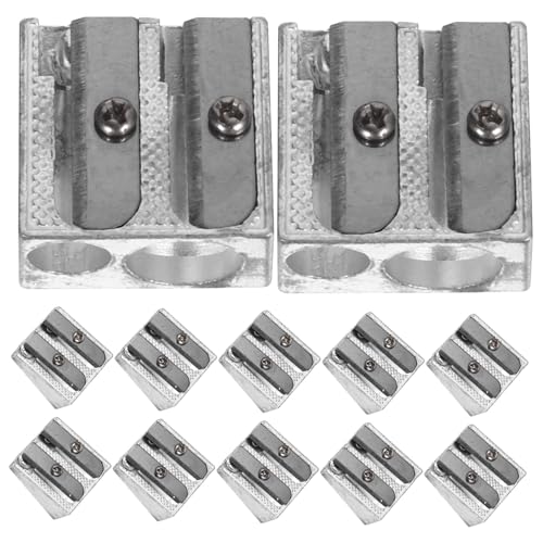 HOODANCOS 1 Satz Bleistiftspitzer Aus Aluminiumlegierung Schulbedarf Handbuch Schule Bleistiftspitzer Für Manueller Bleistiftspitzer Anleitung Für Bleistiftspitzer Silber 12 Stück HOODANCOS 1 Satz Bleistiftspitzer Aus Aluminiumlegierung Schulbedarf Handbuch Schule Bleistiftspitzer Für Manueller Bleistiftspitzer Anleitung Für Bleistiftspitzer Silber 12 Stück von HOODANCOS
