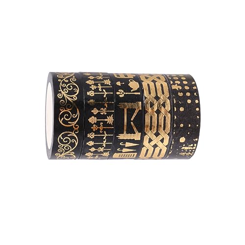 HOODANCOS 1 Satz Dekoratives Washi Tape Klebebänder Für Diy Projekte Scrapbooking Fotoalben Und Für Bastelarbeiten Und Persönliche Dekorationen 5rollen HOODANCOS 1 Satz Dekoratives Washi Tape Klebebänder Für Diy Projekte Scrapbooking Fotoalben Und Für Bastelarbeiten Und Persönliche Dekorationen 5rollen von HOODANCOS