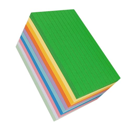 HOODANCOS 1 Satz Farbige Karteikarten Index Linierte Karteikarten Einfache Karten Schmucklos Brief Tragbare Notizkarten Wortkarten Selber Machen Notenvorrat Papier 500 Blatt HOODANCOS 1 Satz Farbige Karteikarten Index Linierte Karteikarten Einfache Karten Schmucklos Brief Tragbare Notizkarten Wortkarten Selber Machen Notenvorrat Papier 500 Blatt von HOODANCOS