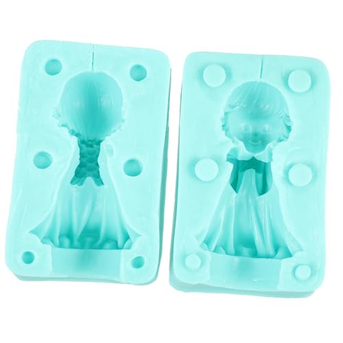 HOODANCOS 1 Satz Fondantform Flügel-Engel-Form 3 Formen Engel-Bastelform Zubehör für die Kerzenherstellung Engelkerzenformen handgemachte Lieferungen Kerzenform selber gießen Kieselgel von HOODANCOS