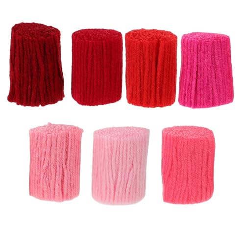 HOODANCOS 1 Satz Garnball -anhänger Häkeln Klobig Stricken Häkelgarn Grobes Garn Teppich Hakennägel Knüpfgarn Heimwerkerbedarf Garn Für Decken Garne Für Diy-projekt 7 Stück von HOODANCOS