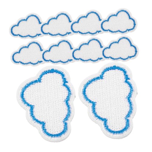 HOODANCOS 1 Satz Gestickte Stoff Aufkleber Wolken Flecken Bekleidungsneuheitsapplikation Bestickt Patch Kleine Kleiderflicken Austauschbare Kleiderflicken Mantelflicken Stickgarn 10 Stück HOODANCOS 1 Satz Gestickte Stoff Aufkleber Wolken Flecken Bekleidungsneuheitsapplikation Bestickt Patch Kleine Kleiderflicken Austauschbare Kleiderflicken Mantelflicken Stickgarn 10 Stück von HOODANCOS