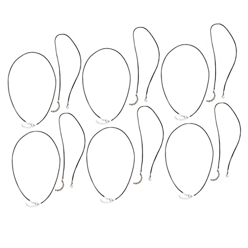 HOODANCOS 1 Satz Halskettenschnüre Für Anhänger Makramee-schnur Verschlüsse Gewachst Schüttgut Kette Für Halskette Kabel Herstellung Perlenschnur Zinklegierung Black 10 Stück HOODANCOS 1 Satz Halskettenschnüre Für Anhänger Makramee-schnur Verschlüsse Gewachst Schüttgut Kette Für Halskette Kabel Herstellung Perlenschnur Zinklegierung Black 10 Stück von HOODANCOS