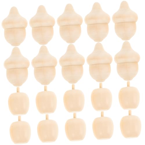 HOODANCOS 1 Satz Holzpilz -eichelornament Ornamente Hängend Form Apfel Mini Unfertige Holzeicheln Unfertiges Holzhandwerk Unvollendete Eichelfigur Unfertige Eichel Aus Holz Beige 20 Stück HOODANCOS 1 Satz Holzpilz -eichelornament Ornamente Hängend Form Apfel Mini Unfertige Holzeicheln Unfertiges Holzhandwerk Unvollendete Eichelfigur Unfertige Eichel Aus Holz Beige 20 Stück von HOODANCOS