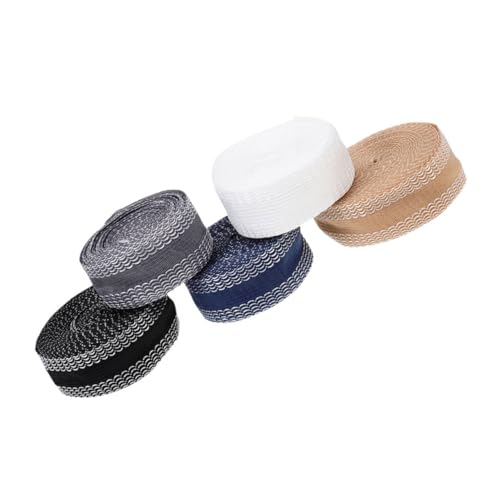 HOODANCOS 1 Satz Hosenaufkleber Stoff Saumband Für Hosen Streifen Klebeband Säumen Hosenmundpastenrand Hosenband Diy Liefert Bügelbänder Diy-bänder Saumbänder Zum Aufbügeln Polyester 5rollen von HOODANCOS