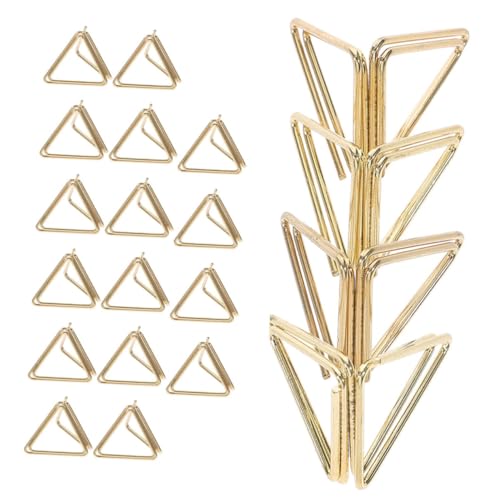 HOODANCOS 1 Satz Notizordner Inhaber Der Tabellennummer Karteninhaber Name Handel Solide Karte Ort Papierclip Einfache Papierklammern Büroklammern Gefärbt Aluminiumlegierung Golden 20 Stück von HOODANCOS