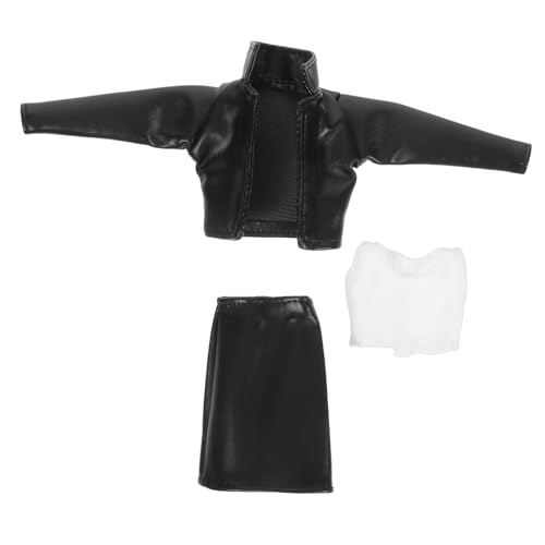 HOODANCOS 1 Satz PU Lederjacke Rock und Weste für Puppen Vielseitige Karrieremode für Puppen Garderobe Stylische Kleidung für Rollenspiele und Sammlungen HOODANCOS 1 Satz PU Lederjacke Rock und Weste für Puppen Vielseitige Karrieremode für Puppen Garderobe Stylische Kleidung für Rollenspiele und Sammlungen von HOODANCOS