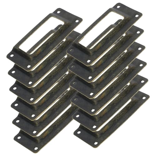HOODANCOS 1 Satz Schmiedeeisen -visitzirmenrahmen Kartenhalter Platzieren Etikett Namenskartenhalter Für Schublade Hardware Zur Schrankdekoration Kartenschubladenhalter 12 Stück von HOODANCOS