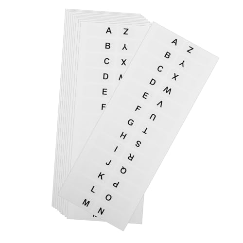 HOODANCOS 1 Satz Scrapbook-alphabet-tabs Seitenreiter Alphabetisch Registerkarten Büro-klassenzimmer Index Brief Klebestreifen Praktische Alphabet-tabs Laschen Für Ordner Papier Weiß 14blatt HOODANCOS 1 Satz Scrapbook-alphabet-tabs Seitenreiter Alphabetisch Registerkarten Büro-klassenzimmer Index Brief Klebestreifen Praktische Alphabet-tabs Laschen Für Ordner Papier Weiß 14blatt von HOODANCOS