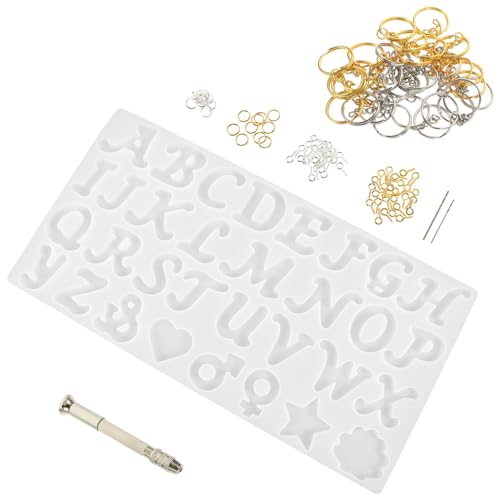 HOODANCOS 1 Satz Silikonbuchstabenform Set Teilige Silikonform für Schlüsselanhänger Schmuckherstellung und Bastelprojekte Geeignet für Kreative DIY Ideen und Personalisierte HOODANCOS 1 Satz Silikonbuchstabenform Set Teilige Silikonform für Schlüsselanhänger Schmuckherstellung und Bastelprojekte Geeignet für Kreative DIY Ideen und Personalisierte von HOODANCOS