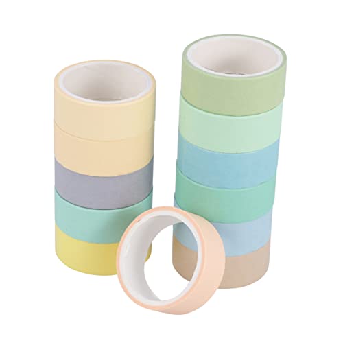 HOODANCOS 1 Satz Washi Tape Set Chic Dekorative Klebebänder für Scrapbooking DIY und Geschenkverpackungen Macaron Vielseitig für Kreative Projekte und Dekorationen von HOODANCOS