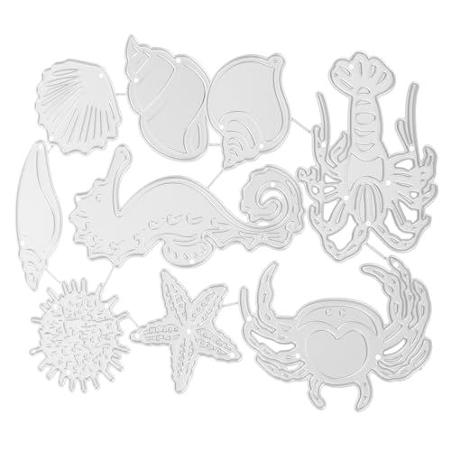 HOODANCOS 1 Satz zartes Schneiden Schrottbuch Stichworte Papier Cutter Stanzteile für die Kartenherstellung filigrane Stanzformen Stahl mit hohem Kohlenstoffgehalt Silver von HOODANCOS
