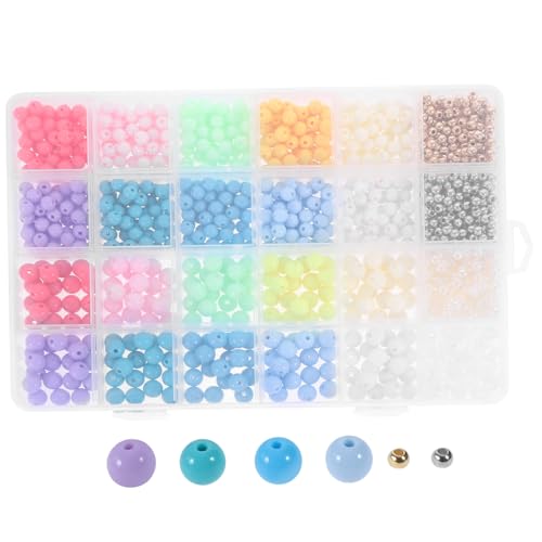 HOODANCOS 1 Schachtel Acrylperlen Bunten Farben für DIY Schmuck Lose Perlen im Fächer Box für Armbänder und Haarschmuck Leicht Vielseitig für Kreative Bastelprojekte HOODANCOS 1 Schachtel Acrylperlen Bunten Farben für DIY Schmuck Lose Perlen im Fächer Box für Armbänder und Haarschmuck Leicht Vielseitig für Kreative Bastelprojekte von HOODANCOS