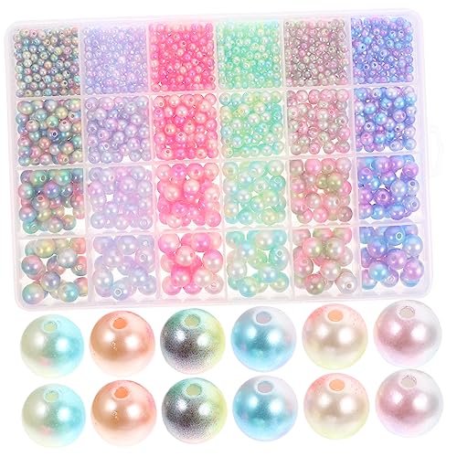 HOODANCOS 1 Schachtel DIY Perlen Set Imitation Perlen für Schmuckherstellung Farben für Armbänder und Kreative Bastelprojekte Leicht und Glänzend zum Auffädeln HOODANCOS 1 Schachtel DIY Perlen Set Imitation Perlen für Schmuckherstellung Farben für Armbänder und Kreative Bastelprojekte Leicht und Glänzend zum Auffädeln von HOODANCOS