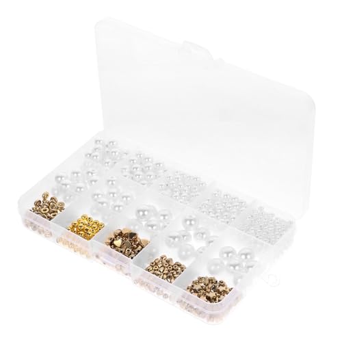 HOODANCOS 1 Schachtel Spacer Beads Ccb Abstandshalterperlen für DIY Schmuckherstellung ca Box Einfache Perlen für Armbänder Ketten und Mehr zum Basteln und Gestalten von Einzigartigem von HOODANCOS