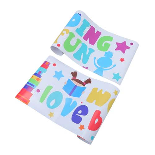 HOODANCOS 1 Set „back to School“-klassenzimmer-banner: Abnehmbare Pvc-wandaufkleber Für Grundschule Und Kindergarten – Dekoration Für Den Schulanfang HOODANCOS 1 Set „back to School“-klassenzimmer-banner: Abnehmbare Pvc-wandaufkleber Für Grundschule Und Kindergarten – Dekoration Für Den Schulanfang von HOODANCOS
