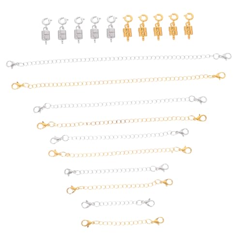 HOODANCOS 1 Set Kettenverlängerungen Für : Magnetische Halskettenverschlüsse – Karabiner-kettenverlängerungen Zur Schmuckherstellung – Diy-armbandverbinder von HOODANCOS