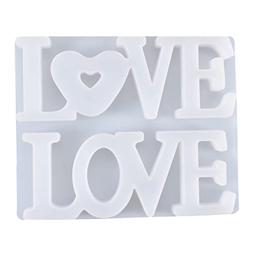 HOODANCOS 1 Stück Diy Silikonform Love Herzplatte Epoxidharz Gießform für Bastelprojekte und Kuchendekoration Wiederverwendbar Langlebig und Einfach zu Reinigen HOODANCOS 1 Stück Diy Silikonform Love Herzplatte Epoxidharz Gießform für Bastelprojekte und Kuchendekoration Wiederverwendbar Langlebig und Einfach zu Reinigen von HOODANCOS