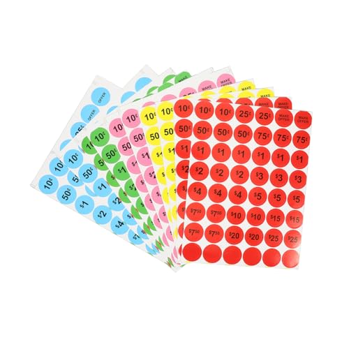 HOODANCOS 10 Blatt Preisaufkleber Klein Groß Einzelhandel Schild Etiketten Für Preisetiketten Tags Für Die Anzeige Supermarktversorgung Selbstklebendes Papier HOODANCOS 10 Blatt Preisaufkleber Klein Groß Einzelhandel Schild Etiketten Für Preisetiketten Tags Für Die Anzeige Supermarktversorgung Selbstklebendes Papier von HOODANCOS