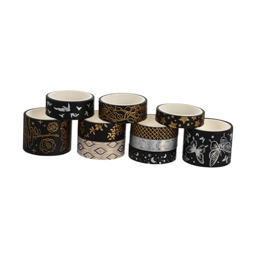 HOODANCOS 10 Rollen Washi Tape Dekoratives Klebeband für Scrapbooking Diy Projekte Kunsthandwerk Hochwertige Papiermaterialien mit Einzigartigen Mustern für Dekoration von HOODANCOS