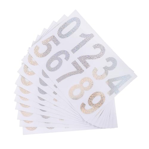 HOODANCOS 10 Sätze Reflektierende Wasserdichte Nummernsticker mit Starker Selbstklebefläche für Haus Garage und Briefkasten Sichtbare Adressaufkleber für Außenbereich bei Nacht und Tag HOODANCOS 10 Sätze Reflektierende Wasserdichte Nummernsticker mit Starker Selbstklebefläche für Haus Garage und Briefkasten Sichtbare Adressaufkleber für Außenbereich bei Nacht und Tag von HOODANCOS