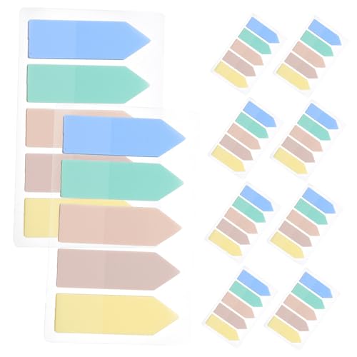 HOODANCOS 10 Sätze Sticky Index Tabs Selbstklebende Seitenmarker Pastellfarben für Büro und Schule Haftnotizen zur Hervorhebung Wichtiger Informationen Praktische Lesehilfen von HOODANCOS