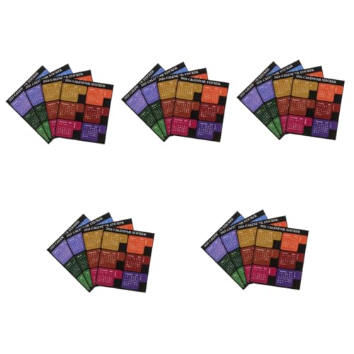 HOODANCOS 10 Sätze -klebeband Selbstklebende Kalenderaufkleber Farbige Kalenderaufkleber Pastell Registerkarten Täglich Planer Tagebuchaufkleber Für Erwachsene Papier von HOODANCOS