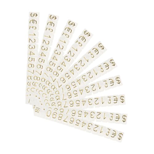 HOODANCOS 10 Saiten Preisschild Würfel Etikett Stand Zeigen Mit Basis Schmuck -tag -display Einzelhandelspreissystem Display Ausstellungsständer Für Händler Nummernständer Plastik von HOODANCOS