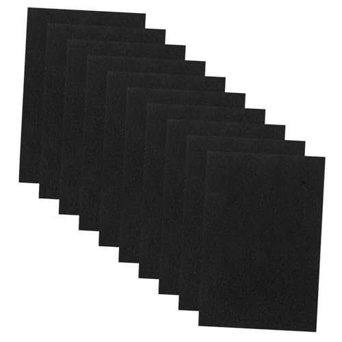 HOODANCOS 10 Stück Blätter Flash-Luftpolsterfolie handwerkzeug dekoration Schule Bastelpapier dünn a4 glitzerschaumpapier schwarze Glitzerkarte A4-Bastelpapier Schwamm Black HOODANCOS 10 Stück Blätter Flash-Luftpolsterfolie handwerkzeug dekoration Schule Bastelpapier dünn a4 glitzerschaumpapier schwarze Glitzerkarte A4-Bastelpapier Schwamm Black von HOODANCOS