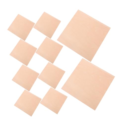 HOODANCOS 10 Stück Brandmalerei Platten Holzhandwerk Unfertige Streifen Für Lindenholzplatten Schnitzereien Zeichnungen Dicke Formen Für Anfänger Schnitte Aus Sperrholz von HOODANCOS