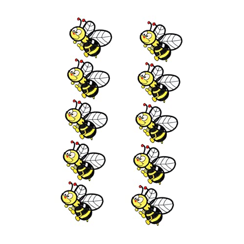 HOODANCOS 10 Stück Cartoon Bienen Aufnäher Bestickte Bügelflicken für Kleidung Taschen Jeans und DIY Projekte für Kostüme und Kreative Dekoration HOODANCOS 10 Stück Cartoon Bienen Aufnäher Bestickte Bügelflicken für Kleidung Taschen Jeans und DIY Projekte für Kostüme und Kreative Dekoration von HOODANCOS