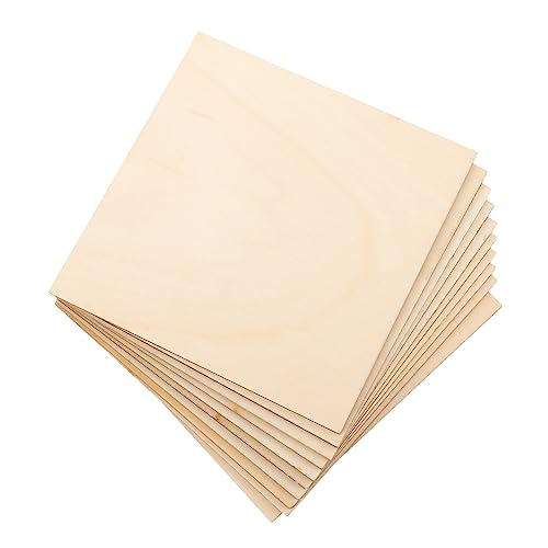 HOODANCOS 10 Stück Diy Holzplatten für Bastelarbeiten Unbehandelte Quadratische Holzstücke für Gravieren und Projekte Hochwertiges Naturholz HOODANCOS 10 Stück Diy Holzplatten für Bastelarbeiten Unbehandelte Quadratische Holzstücke für Gravieren und Projekte Hochwertiges Naturholz von HOODANCOS