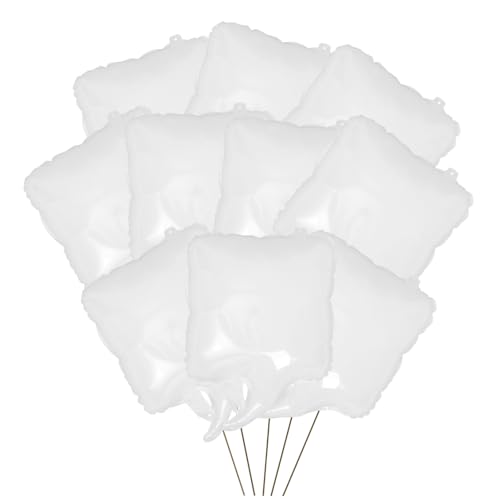 HOODANCOS 10 Stück Diy Weiße Leere Quadratische Aluminiumfolie Ballons Selbstverschließend und Leicht für Geburtstags und Hochzeitsfeiern für Kreative Dekorationen HOODANCOS 10 Stück Diy Weiße Leere Quadratische Aluminiumfolie Ballons Selbstverschließend und Leicht für Geburtstags und Hochzeitsfeiern für Kreative Dekorationen von HOODANCOS