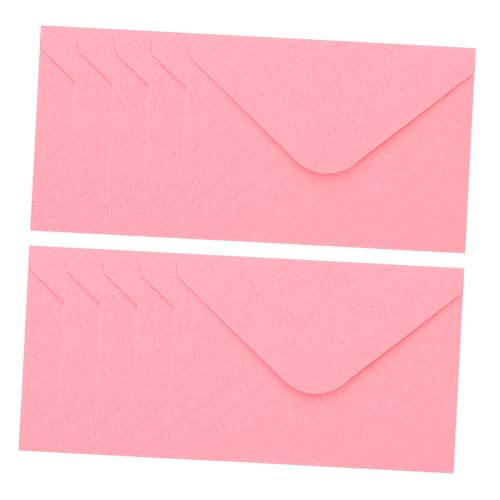 HOODANCOS 10 Stück Handbuchumschlag notizbuch unterlagen budget umschläge Budgetumschläge Briefumschläge Organizer kleinteile Budgetumschlag Ordnertaschen Geldhalter für Bargeld Papier Rosa von HOODANCOS
