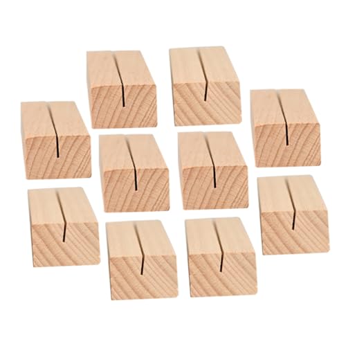 HOODANCOS 10 Stück Holzbasis aus Holz Foto Tischmarkierungsständer Sammelkartenständer Tischschildhalter Karte steht Karten stehen Karten zeigen Stand Bildhalter für Tische Khaki HOODANCOS 10 Stück Holzbasis aus Holz Foto Tischmarkierungsständer Sammelkartenständer Tischschildhalter Karte steht Karten stehen Karten zeigen Stand Bildhalter für Tische Khaki von HOODANCOS