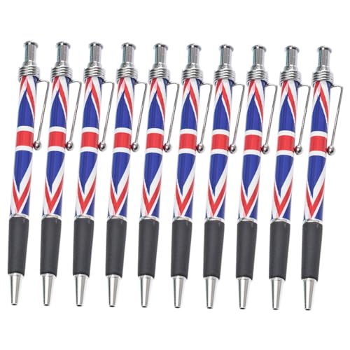 HOODANCOS 10 Stück Kugelschreiber mit Britischer Flagge Glattes Schreiben und Komfortabler Griff für Büro Schule und Zuhause Praktische und Stilvolle Schreibgeräte HOODANCOS 10 Stück Kugelschreiber mit Britischer Flagge Glattes Schreiben und Komfortabler Griff für Büro Schule und Zuhause Praktische und Stilvolle Schreibgeräte von HOODANCOS