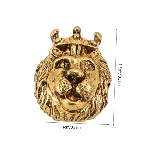HOODANCOS 10 Stück Löwen-schmuckperlen Aus Zinklegierung Klein Spacer Reiz Klobig Löwenkopfperle Schmuckverzierung Perlen Für Heimwerker Perlen Für Haargummis Dekorative Perlen Golden HOODANCOS 10 Stück Löwen-schmuckperlen Aus Zinklegierung Klein Spacer Reiz Klobig Löwenkopfperle Schmuckverzierung Perlen Für Heimwerker Perlen Für Haargummis Dekorative Perlen Golden von HOODANCOS