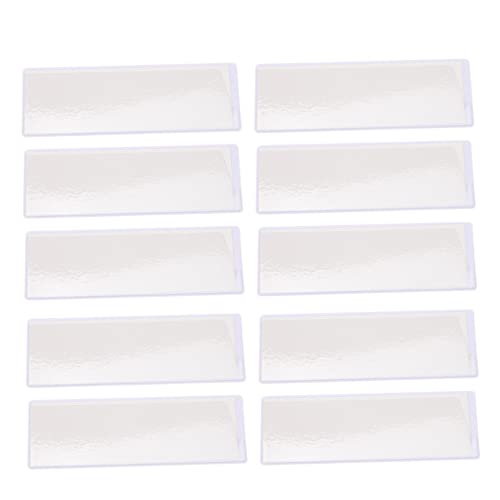 HOODANCOS 10 Stück Magnetische PVC Label Kartenhalter Transparent Selbstklebend Wiederverwendbare Beschriftungsschilder für Lager Büro Regale und Materialkennzeichnung von HOODANCOS