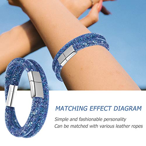 HOODANCOS 10 Stück Magnetverschluss Sichere Schnallen für Armbänder und Lederbänder Stahlfarbe für DIY Schmuckprojekte HOODANCOS 10 Stück Magnetverschluss Sichere Schnallen für Armbänder und Lederbänder Stahlfarbe für DIY Schmuckprojekte von HOODANCOS