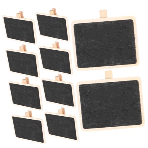HOODANCOS 10 Stück Mini Klammern mit Kreidetafel Kreative Holz Foto und Notizenhalter für Memos Nachrichten und DIY Projekte für Zuhause und Büro HOODANCOS 10 Stück Mini Klammern mit Kreidetafel Kreative Holz Foto und Notizenhalter für Memos Nachrichten und DIY Projekte für Zuhause und Büro von HOODANCOS