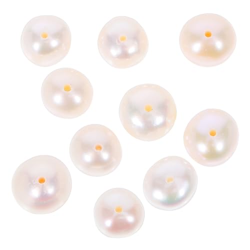 HOODANCOS 10 Stück Natürliche Süßwasser-perlen Spacer Beads Kleine Fast Runde Perlen für Ohrringe Schmuckherstellung Armbänder Halsketten DIY Basteln HOODANCOS 10 Stück Natürliche Süßwasser-perlen Spacer Beads Kleine Fast Runde Perlen für Ohrringe Schmuckherstellung Armbänder Halsketten DIY Basteln von HOODANCOS