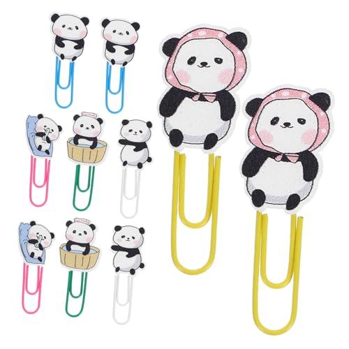 HOODANCOS 10 Stück Panda-Büroklammer büromaterial Papierklemme büroklammern deko bürobedarf Lesezeichen in Panda-Form Papierclip Panda-Markierungsclips Papierstift Holz HOODANCOS 10 Stück Panda-Büroklammer büromaterial Papierklemme büroklammern deko bürobedarf Lesezeichen in Panda-Form Papierclip Panda-Markierungsclips Papierstift Holz von HOODANCOS