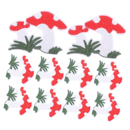 HOODANCOS 10 Stück Pilz-Patch Hausapplikation DIY-Patches Pilzbeet Applikationen für Kleidung gestickte Aufnäher zarte Fellflecken Flicken zum Aufbügeln für Mädchen Pilzflecken Polyester HOODANCOS 10 Stück Pilz-Patch Hausapplikation DIY-Patches Pilzbeet Applikationen für Kleidung gestickte Aufnäher zarte Fellflecken Flicken zum Aufbügeln für Mädchen Pilzflecken Polyester von HOODANCOS