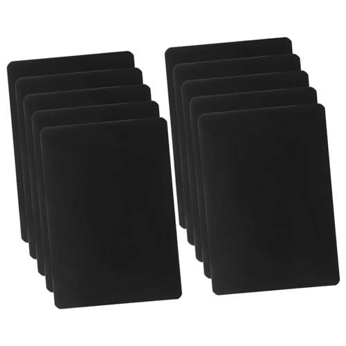 HOODANCOS 10 Stück Preisschild Kreideschilder für Essen Einzelhandels -Tags Anzeigeschild für den Einzelhandel Etikettenhalter für Regaletiketten Etikettenhalter-Display Abs Schwarz von HOODANCOS