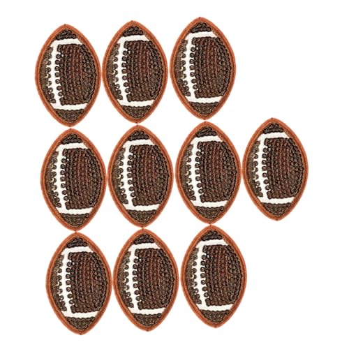 HOODANCOS 10 Stück Rugby Patches zum Aufbügeln Glänzende Sequin Stickerei für Kleidung Hüte und Jeans Langlebige Diy Applikationen für HOODANCOS 10 Stück Rugby Patches zum Aufbügeln Glänzende Sequin Stickerei für Kleidung Hüte und Jeans Langlebige Diy Applikationen für von HOODANCOS
