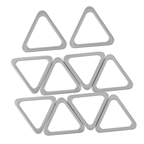 HOODANCOS 10 Stück Schlüsselanhänger Mit Ringschnalle Dreieckige Schnalle Schmuck Für Austausch Der Dreiecksschnalle Verschlüsse in Dreiecksform Zinklegierung Silver HOODANCOS 10 Stück Schlüsselanhänger Mit Ringschnalle Dreieckige Schnalle Schmuck Für Austausch Der Dreiecksschnalle Verschlüsse in Dreiecksform Zinklegierung Silver von HOODANCOS