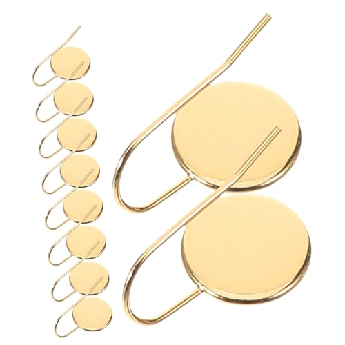 HOODANCOS 10 Stück Schmuckherstellung Anhänger Tabletts Einstellung Leerzeichen Ohrringe Haken Lünette Tablett Ergebnisse Schmuckzubehör machen DIY Anhänger Tabletts Rostfreier Stahl Golden HOODANCOS 10 Stück Schmuckherstellung Anhänger Tabletts Einstellung Leerzeichen Ohrringe Haken Lünette Tablett Ergebnisse Schmuckzubehör machen DIY Anhänger Tabletts Rostfreier Stahl Golden von HOODANCOS