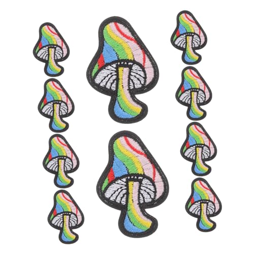 HOODANCOS 10 Stück Stoffpatch Nähen Pilzapplikation Bestickt Pilzflecken Kleiderflicken Stickerei Applikationen Für Kleidung Pilz-plug-patch Flicken Für Kleidung Pilzbeet Polyester HOODANCOS 10 Stück Stoffpatch Nähen Pilzapplikation Bestickt Pilzflecken Kleiderflicken Stickerei Applikationen Für Kleidung Pilz-plug-patch Flicken Für Kleidung Pilzbeet Polyester von HOODANCOS
